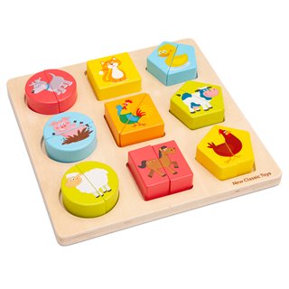 Shape block puzzle - animals